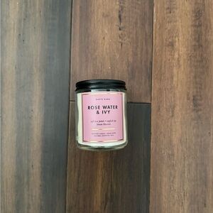 White Barn Rose Water & Ivy Candle with Pink Label